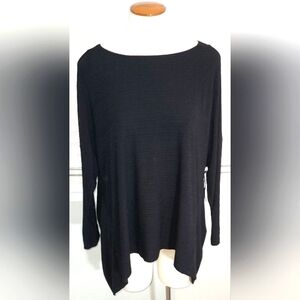 1. State Rich Black Heritage Bloom Long Sleeve Knotted Back Shirt NWT